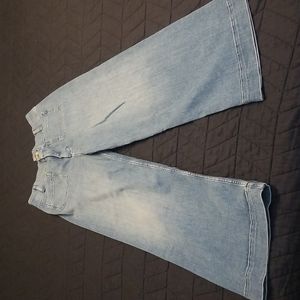 Light wash, Pilcro wide leg, high waisted jean